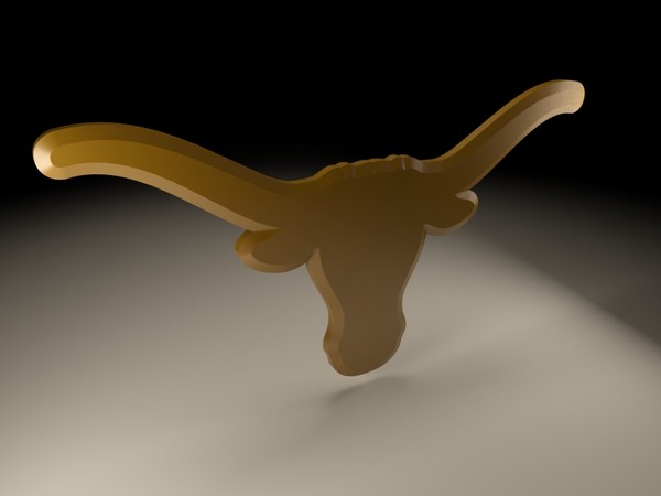 logo university texas 3d obj - University of Texas logo... by NickHester